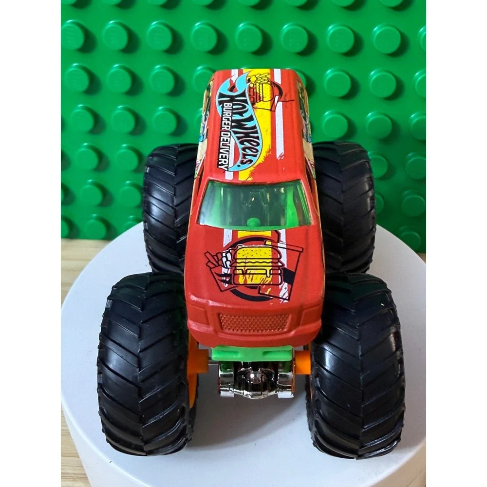 Hot Wheels Monster Truck Burger Delivery Red Diecast 1:64 Scale Toy Car